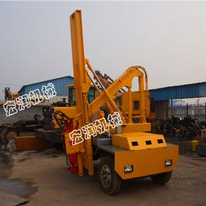 小四輪護(hù)欄壓樁機