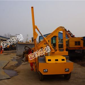 小四輪護(hù)欄壓樁機